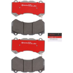 Brembo Brake Pad, Xtra Severe Duty, Fmsi Number D1405-8513, Ceramic, Set of 4, With Pad Wear Sensor/ Pad Shims/ Brake Lubricant – P37018SD