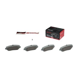 Brembo Brake Pad, Nao, Fmsi Number D1640-8867, Ceramic, Set of 4, With Hardware – P37019N