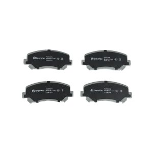 Brembo Brake Pad, Nao, Fmsi Number D1640-8867, Ceramic, Set of 4, With Hardware – P37019N