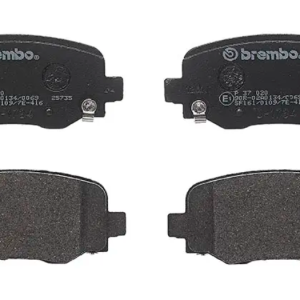 Brembo Brake Pad, Prime Line, Fmsi Number D1734- 8958, Low-Metallic, Set of 4, With Mounting Hardware and Pad Wear Sensor – P37020