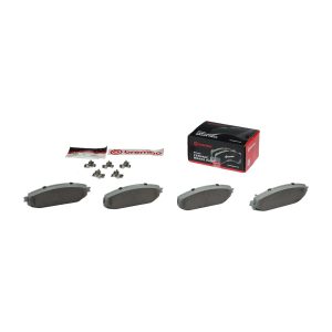 Brembo Brake Pad, Nao, Fmsi Number D1709-8932, Ceramic, Set of 4, With Hardware – P37021N