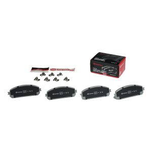 Brembo Brake Pad, Nao, Fmsi Number D1709-8932, Ceramic, Set of 4, With Hardware – P37021N