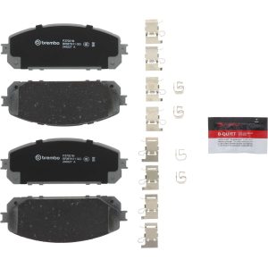 Brembo Brake Pad, Nao, Fmsi Number D1709-8932, Ceramic, Set of 4, With Hardware – P37021N