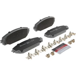 Brembo Brake Pad, Nao, Fmsi Number D1709-8932, Ceramic, Set of 4, With Hardware – P37021N