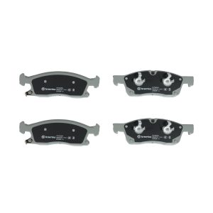 Brembo Brake Pad, Nao, Fmsi Number D1455-8655, Ceramic, Set of 4 – P37022N