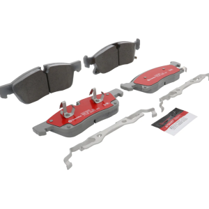 Brembo Brake Pad, Xtra Severe Duty, Fmsi Number D1455-8655, Ceramic, Set of 4, With Pad Wear Sensor/ Pad Shims/ Brake Lubricant – P37022SD