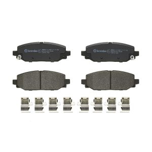 Brembo Brake Pad, Prime Line, Fmsi Number D2186-9430, Low-Metallic, Set of 4, With Mounting Hardware – P37025