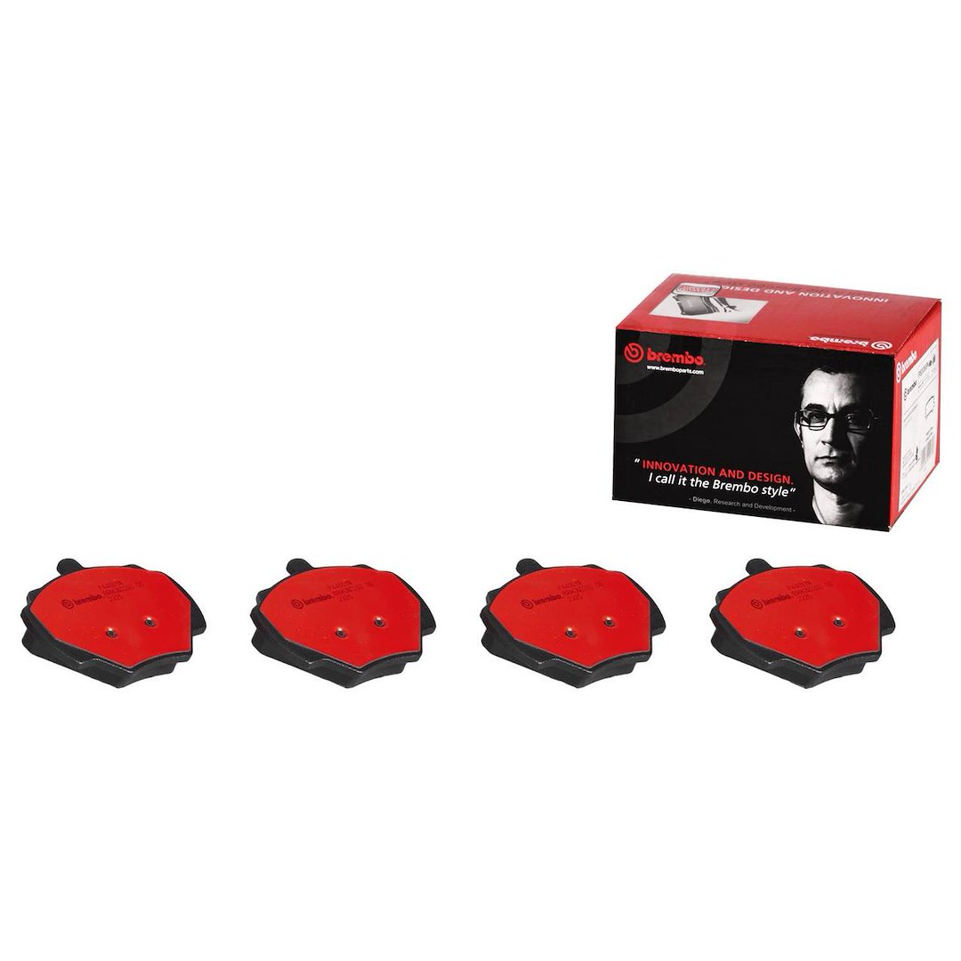 Brembo Brake Pad, Nao, Fmsi Number D518-7398, Ceramic, Set of 4 – P44001N
