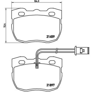 Brembo Brake Pad, Fmsi Number D520-7401, Low-Metallic, Set of 4 – P44004