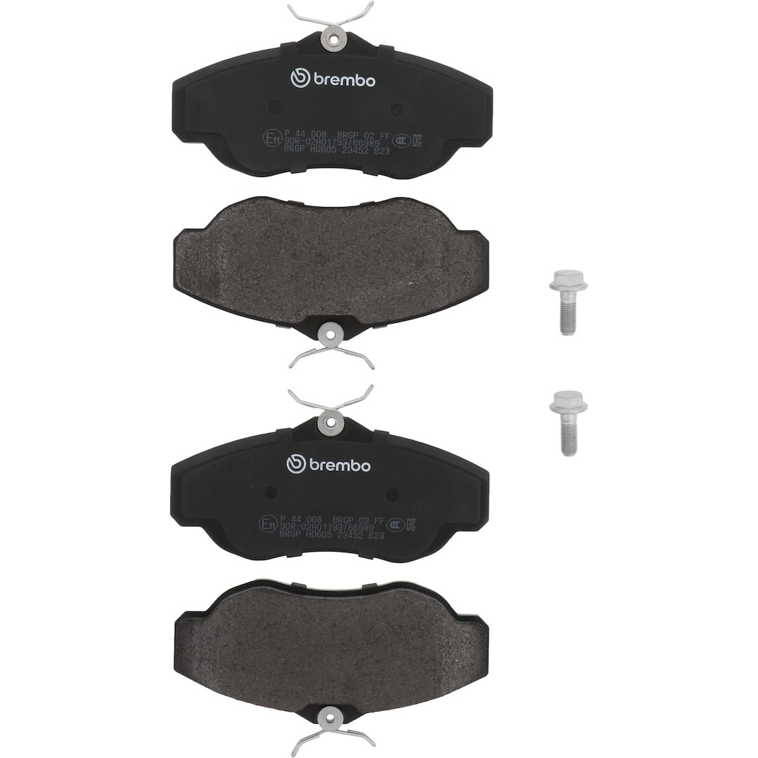 Brembo Brake Pad, Fmsi Number D676-7556, Low-Metallic, Set of 4, With Hardware – P44008