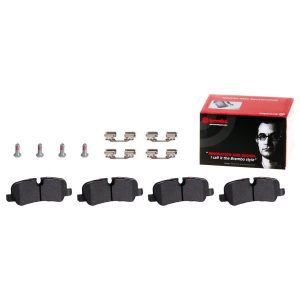 Brembo Brake Pad, Nao, Fmsi Number D926-7827, Ceramic, Set of 4, With Hardware – P44011N