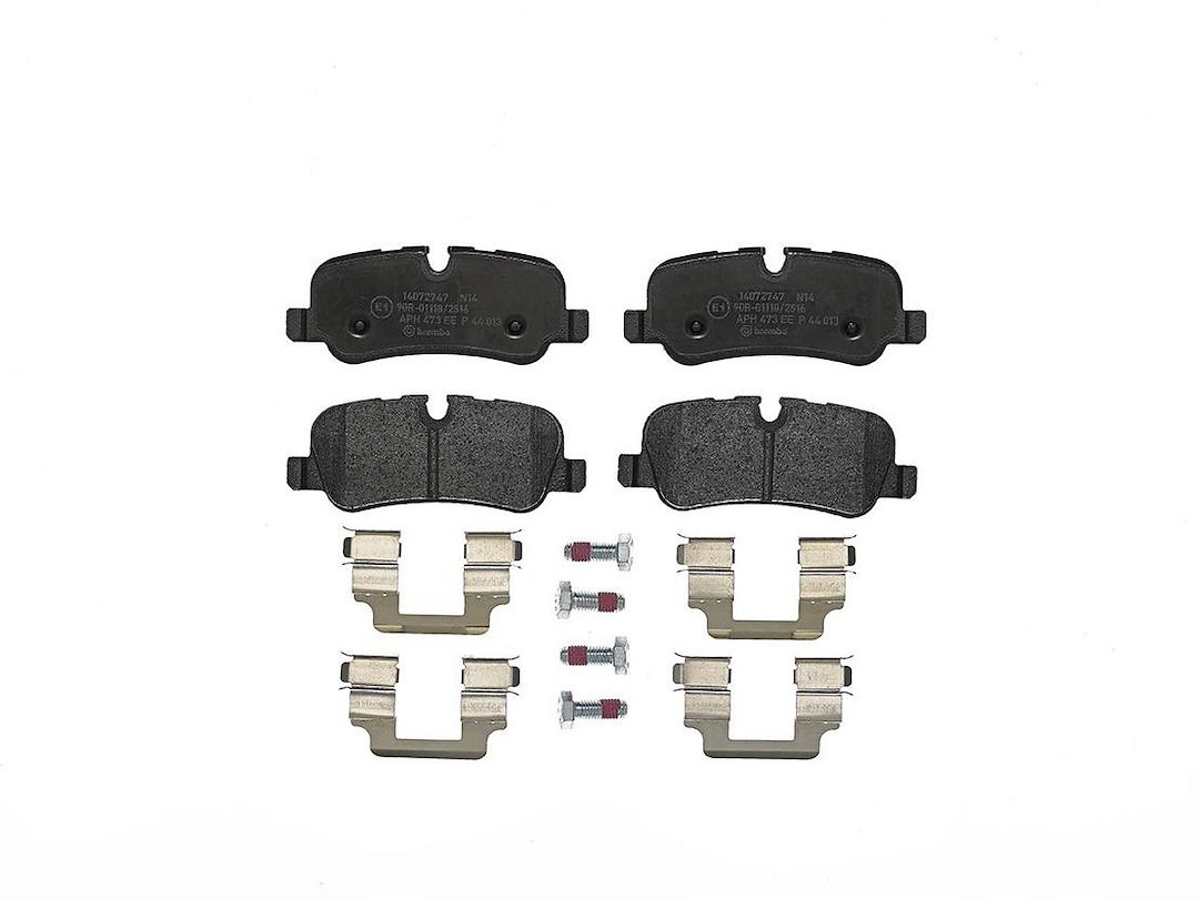 Brembo Brake Pad, Fmsi Number D1099-8203, Low-Metallic, Set of 4, With Hardware – P44013