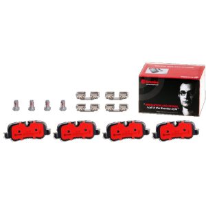 Brembo Brake Pad, Nao, Fmsi Number D1099-8203, Ceramic, Set of 4, With Hardware – P44013N