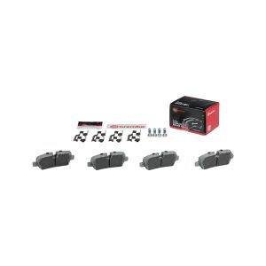 Brembo Brake Pad, Nao, Fmsi Number D1099-8203, Ceramic, Set of 4, With Hardware – P44013N