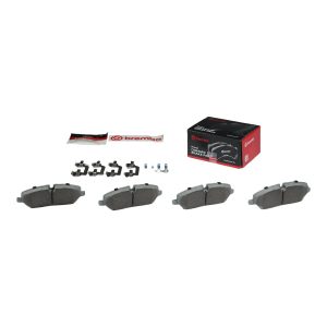 Brembo Brake Pad, Nao, Fmsi Number D1098-8202, Ceramic, Set of 4, With Hardware – P44014N