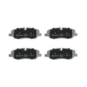Brembo Brake Pad, Nao, Fmsi Number D1098-8202, Ceramic, Set of 4, With Hardware – P44014N