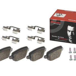 Brembo Brake Pad, Fmsi Number D1314-8429, Low-Metallic, Set of 4, With Hardware – P44016