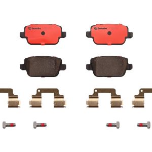 Brembo Brake Pad, Nao, Fmsi Number D1314-8429, Ceramic, Set of 4, With Hardware – P44016N