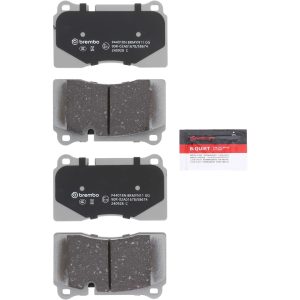 Brembo Brake Pad, Nao, Fmsi Number D1263-8380, Ceramic, Set of 4, With Hardware – P44018N