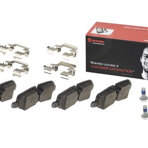 Brembo Brake Pad, Fmsi Number D1099-8666, Low-Metallic, Set of 4, With Hardware – P44019