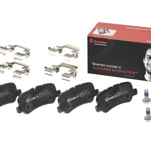 Brembo Brake Pad, Fmsi Number D1099-8666, Low-Metallic, Set of 4, With Hardware – P44019