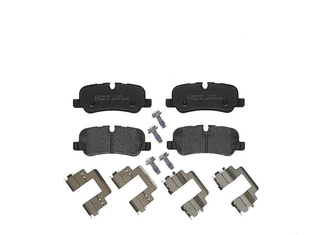 Brembo Brake Pad, Fmsi Number D1099-8666, Low-Metallic, Set of 4, With Hardware – P44019