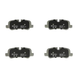 Brembo Brake Pad, Nao, Fmsi Number D1099-8541, Ceramic, Set of 4, With Hardware – P44019N