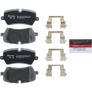 Brembo Brake Pad, Nao, Fmsi Number D1692-8919, Ceramic, Set of 4, With Hardware – P44021N
