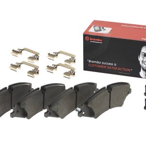 Brembo Brake Pad, Fmsi Number D1479-8542, Low-Metallic, Set of 4, With Hardware – P44022