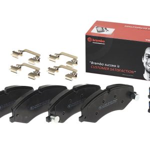 Brembo Brake Pad, Fmsi Number D1479-8542, Low-Metallic, Set of 4, With Hardware – P44022