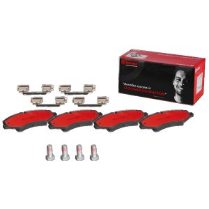 Brembo Brake Pad, Nao, Fmsi Number D1425-8542, Ceramic, Set of 4, With Hardware – P44024N