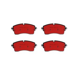 Brembo Brake Pad, Nao, Fmsi Number D2133-9370, Ceramic, Set of 4, With Brake Lubricant/ Mounting Hardware – P44028N