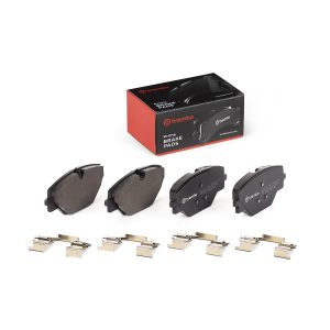 Brembo Brake Pad, Prime Line, Low-Metallic, Set of 4, With Mounting Hardware – P44032