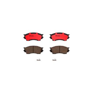 Brembo Brake Pad, Nao, Fmsi Number D643-7520, Ceramic, Set of 4 – P49019N