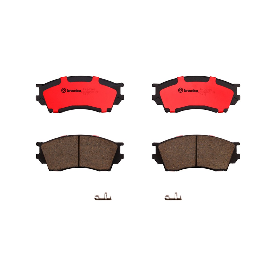 Brembo Brake Pad, Nao, Fmsi Number D643-7520, Ceramic, Set of 4 – P49019N