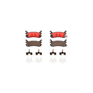 Brembo Brake Pad, Nao, Fmsi Number D663-7514, Ceramic, Set of 4, With Hardware – P49021N