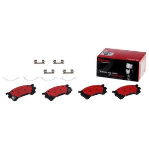 Brembo Brake Pad, Nao, Fmsi Number D637-7515, Ceramic, Set of 4, With Hardware – P49023N