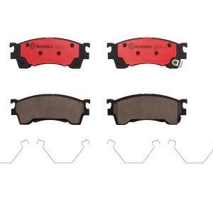 Brembo Brake Pad, Nao, Fmsi Number D637-7515, Ceramic, Set of 4, With Hardware – P49023N