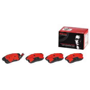 Brembo Brake Pad, Nao, Fmsi Number D1008-8313, Ceramic, Set of 4, With Hardware – P49035N