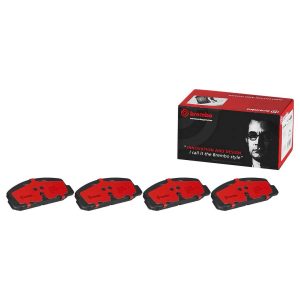 Brembo Brake Pad, Nao, Fmsi Number D482-7186, Ceramic, Set of 4, With Hardware – P49036N