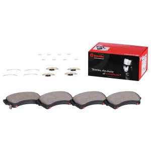 Brembo Brake Pad, Nao, Fmsi Number D482-7186, Ceramic, Set of 4, With Hardware – P49036N