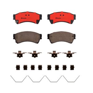 Brembo Brake Pad, Nao, Fmsi Number D1164-8277, Ceramic, Set of 4, With Hardware – P49039N