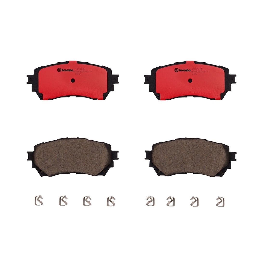 Brembo Brake Pad, Nao, Fmsi Number D1711-8936, Ceramic, Set of 4 – P49048N