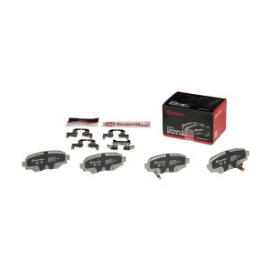 Brembo Brake Pad, Nao, Fmsi Number D1729-8953, Ceramic, Set of 4, With Hardware – P49049N