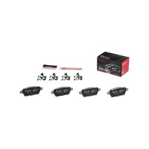 Brembo Brake Pad, Nao, Fmsi Number D1161-8272, Ceramic, Set of 4, With Hardware – P49051N