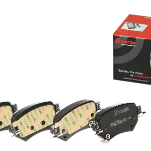 Brembo Brake Pad, Prime Line, Fmsi Number D1874-9103, Low-Metallic, Set of 4, With Pad Wear Sensor – P49059