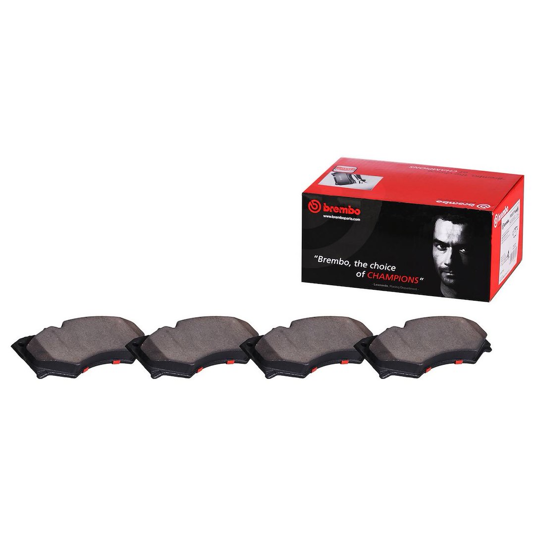 Brembo Brake Pad, Nao, Fmsi Number D1934-9157, Ceramic, Set of 4, With Hardware – P49062N