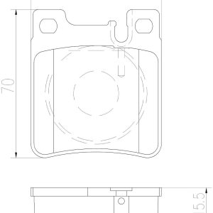 Brembo Brake Pad, Nao, Fmsi Number D603-7526, Ceramic, Set of 4 – P50017N