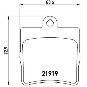 Brembo Brake Pad, Fmsi Number D779-7647, Low-Metallic, Set of 4 – P50025