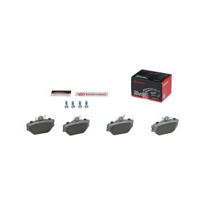 Brembo Brake Pad, Nao, Fmsi Number D1252-8370, Ceramic, Set of 4, With Hardware – P50038N